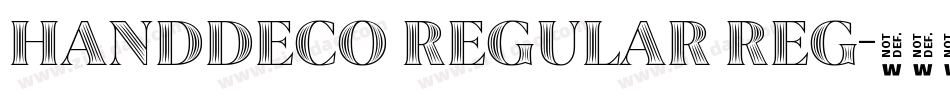 HandDeco Regular Reg字体转换